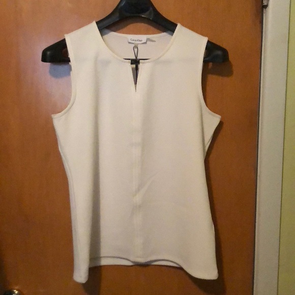 Calvin Klein Tops - Nwt calvin klein top white L